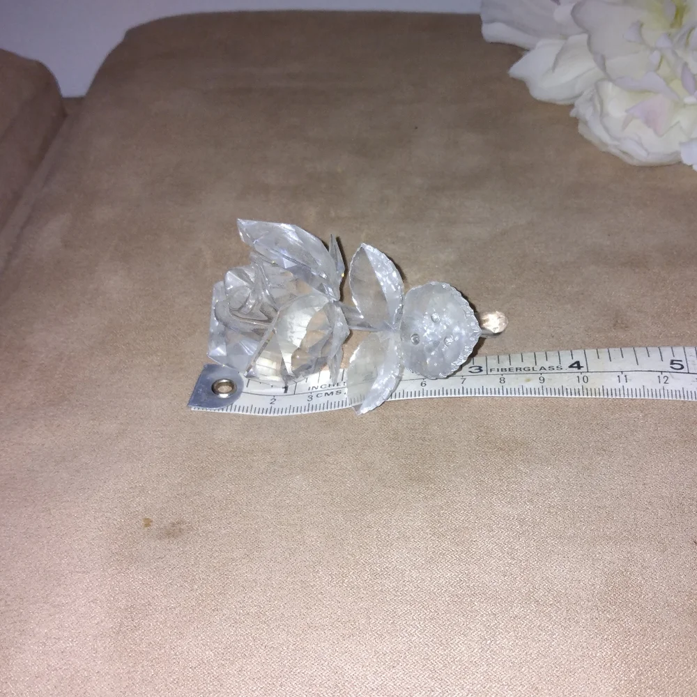 Swarovski Crystal The Rose Flower Statue - Picture 3 of 10